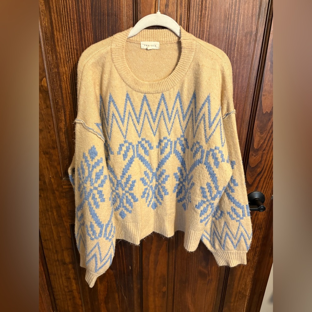 Promesa Altitude Adjustment Oversize Alpine Knit Sweater size medium